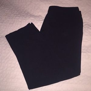 Black ankle length dress pants